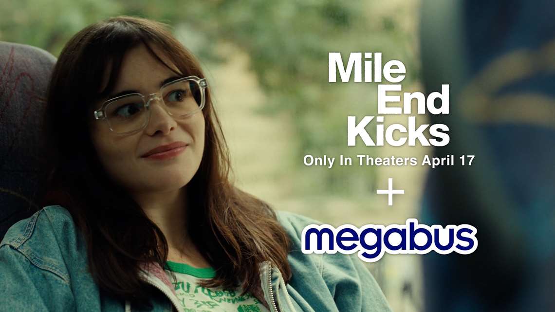 mile end kicks x megabus
