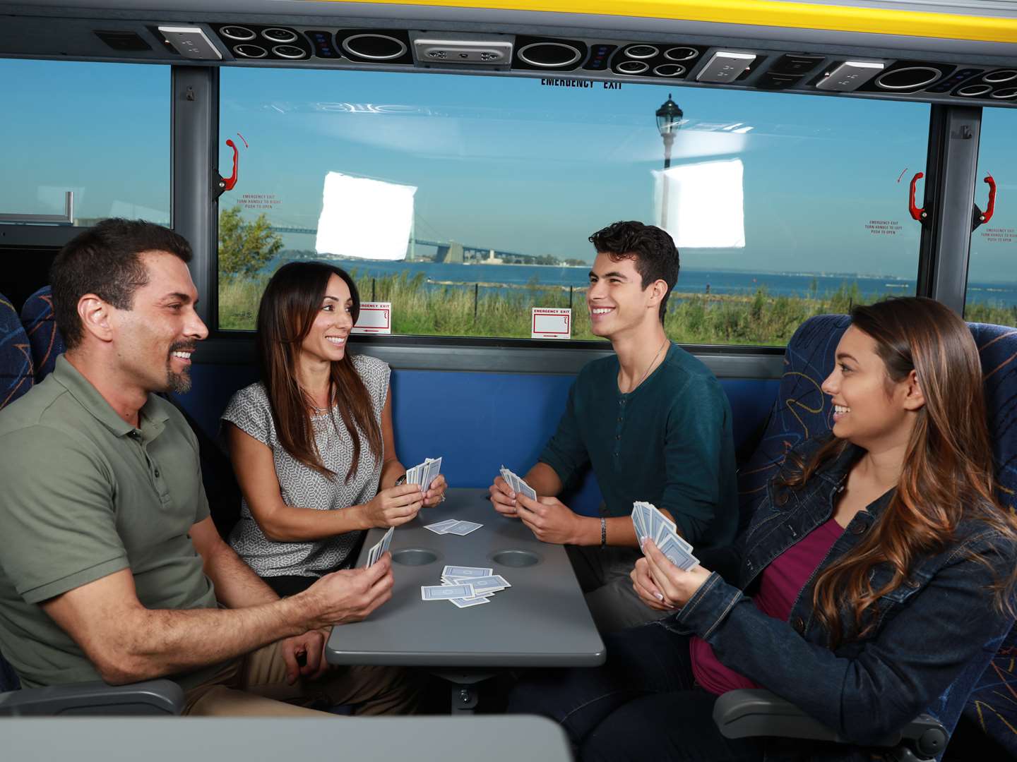 Customers with reserved table seats