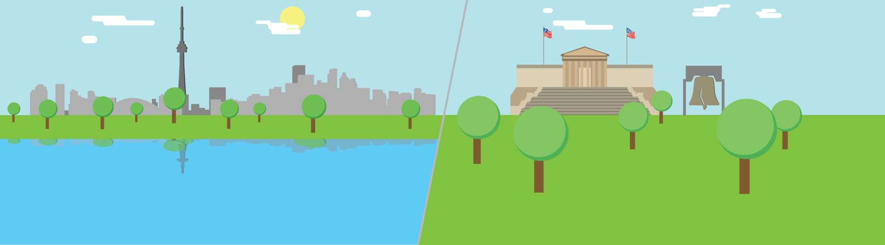 Bus from Toronto to Philadelphia and from Philadelphia to Toronto